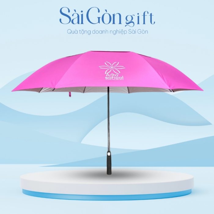 Dù Cán Thẳng 2 Tầng Nan In Logo Quà Tặng Giáo Dục SG-OD06