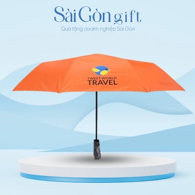 Dù Gấp 3 Tự Động 1 Chiều In Logo Quà Tặng Du Lịch SG-OD10