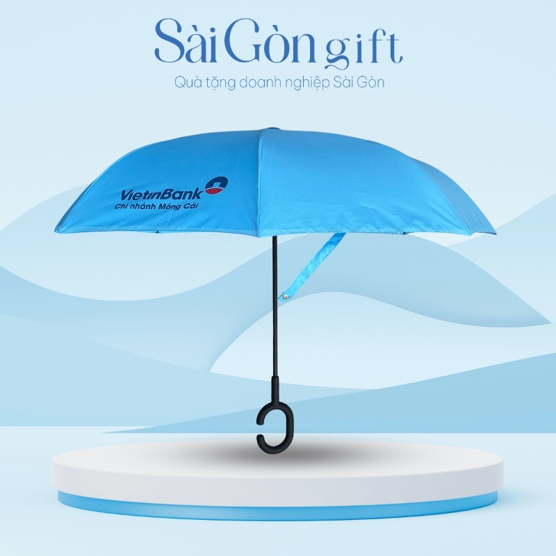Dù Gấp Ngược In Logo Quà Tặng Ngân Hàng SG-OD03