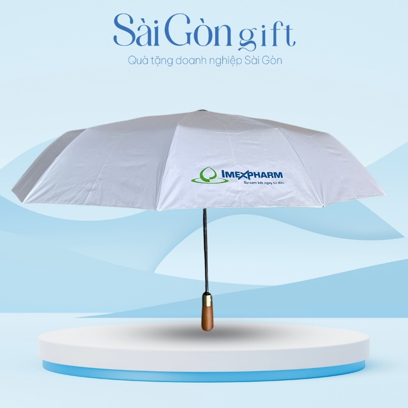 Dù Tay Gỗ In Logo Quà Tặng Y Tế SG-OD04