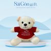 Gấu Bông Lông Mịn In Logo Quà Tặng Ngành Giáo Dục SG-GB05