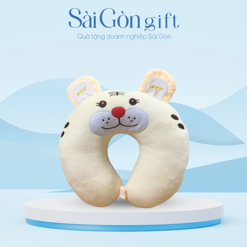Gối Chữ U Hình Thú Thêu Logo Quà Tặng Du Lịch SG-G02
