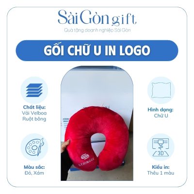 đặc điểm Gối Chữ U Thêu Logo Quà Tặng Khách Hàng SG-G01