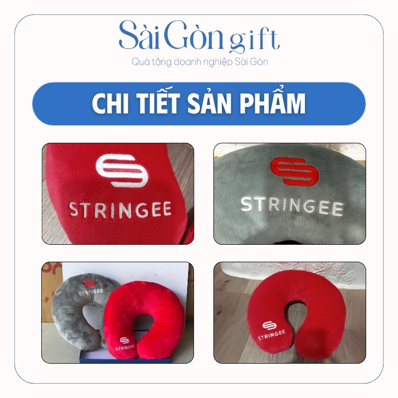 chi tiết đặc điểm Gối Chữ U Thêu Logo Quà Tặng Khách Hàng SG-G01