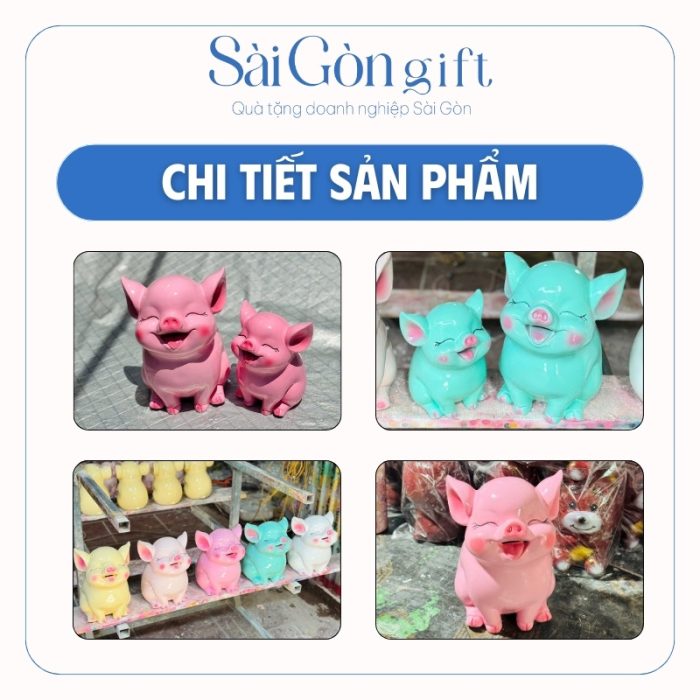 Hình ảnh cụ thể về màu sắc và kích thước heo đất