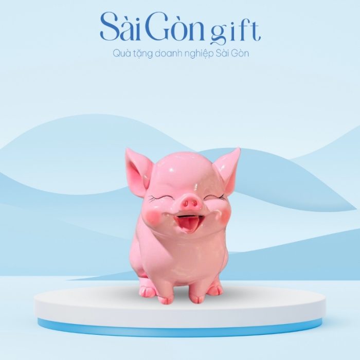 Heo Đất Dáng Ngồi Tai Vểnh In Logo Quà Tặng Giáo Dục SG-HD06