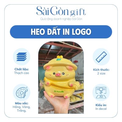 Đặc điểm nổi bật heo đất in logo thương hiệu