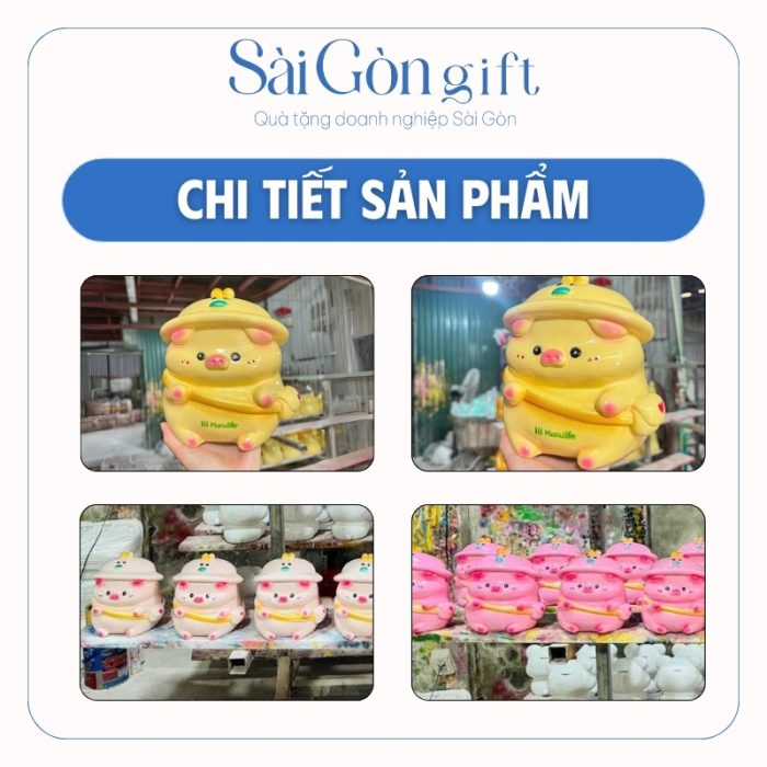 Chi tiết màu sắc và hình dáng heo đất