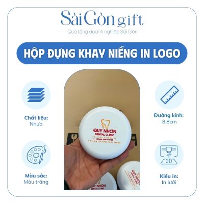 Đặc điểm nổi bật hộp đựng khay niềng răng in logo