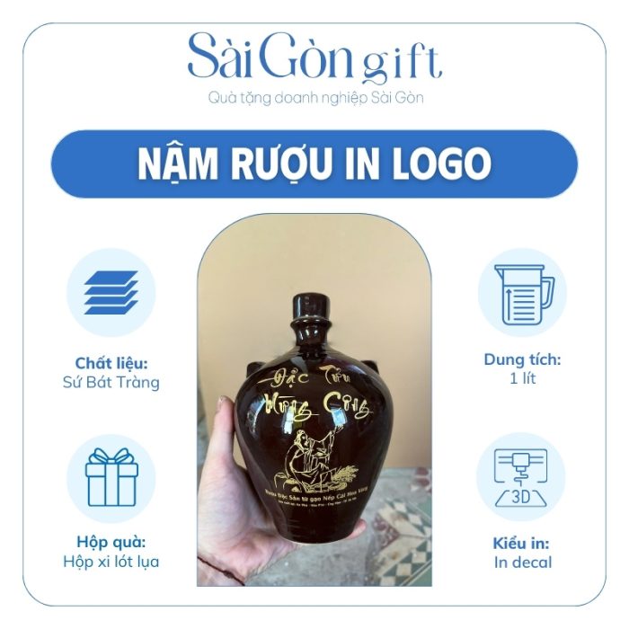 Đặc điểm nậm rượu in logo quà tặng đối tác