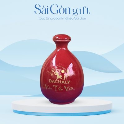 Nậm Rượu Bát Tràng Dáng Chum In Logo Quà Tặng Quảng Cáo SG-CR18