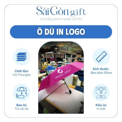 đặc điểm Dù Gấp 3 Tự Động 2 Chiều In Logo Quà Tặng Y Tế SG-OD11