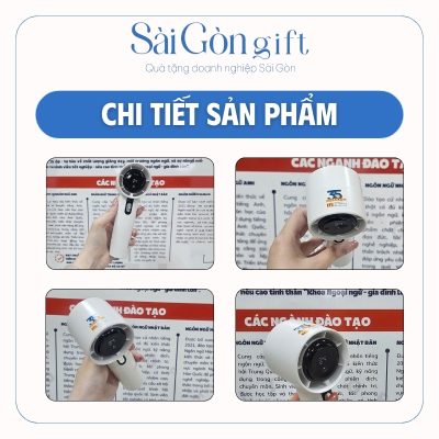 Hình ảnh chi tiết logo in trên quạt điện