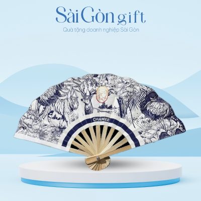 Quạt Nan Tre In Logo Quà Tặng Khách Hàng SG-QN02