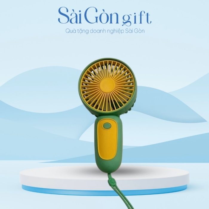 Quạt Điện Mini Có Dây Đeo In Logo Quà Tặng Khách Hàng SG-QD04