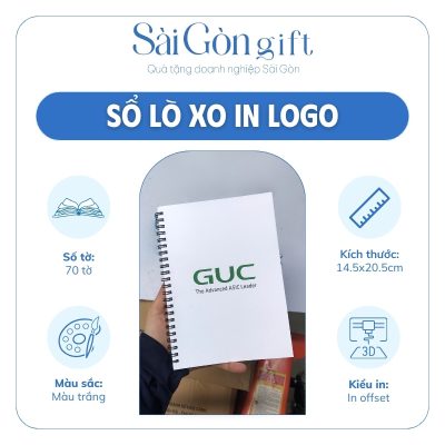 Các thông tin cụ thể của sổ tay in logo