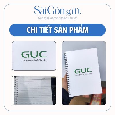 Chi tiết logo và trang trong của sổ tay