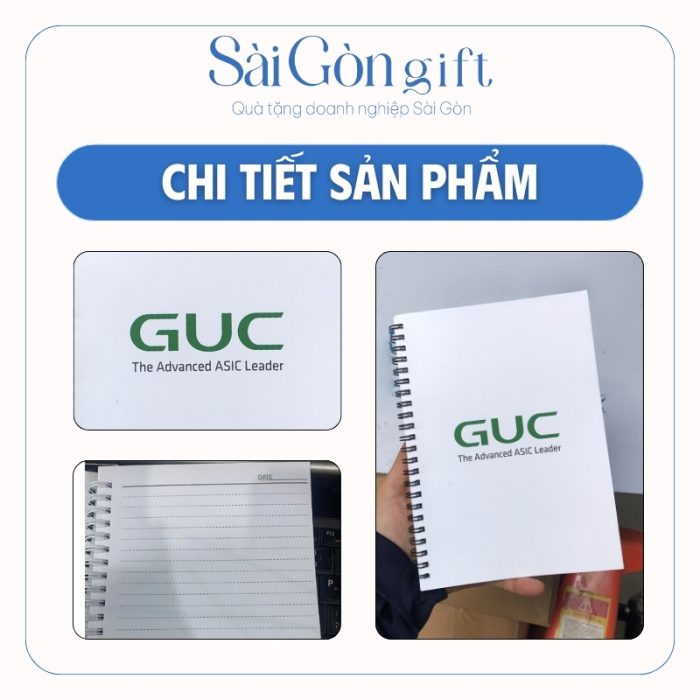 Chi tiết logo và trang trong của sổ tay
