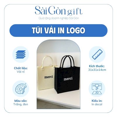 Đặc điểm túi vải merci in logo
