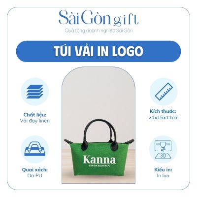 Đặc điểm túi vải đay quà tặng in logo