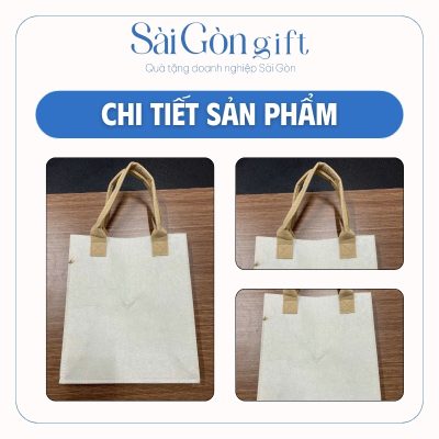 Hình ảnh thực tế túi vài nỉ