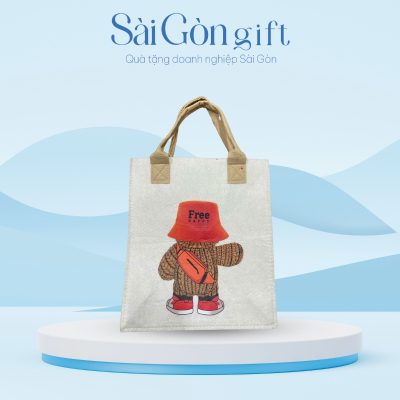 Túi Vải Nỉ Nhân Vật Hoạt Hình In Logo Quà Tặng Ngày Phụ Nữ SG-TV09