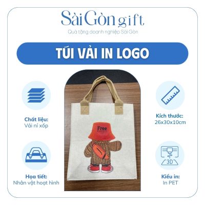 Các thông số nổi bật túi vải in logo