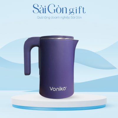 Ấm Siêu Tốc Màu Xanh Tím In Logo Quà Tặng Khách Hàng SG-AST01