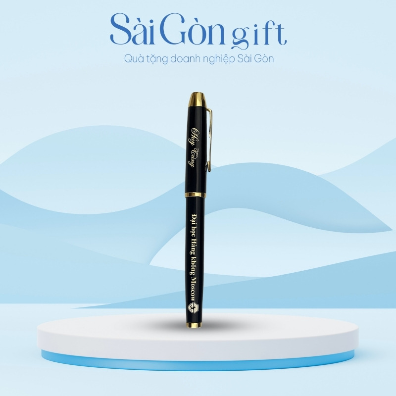 Bút Ký Khoen Vàng Trơn In Logo Quà Tặng Giáo Dục SG-BK03