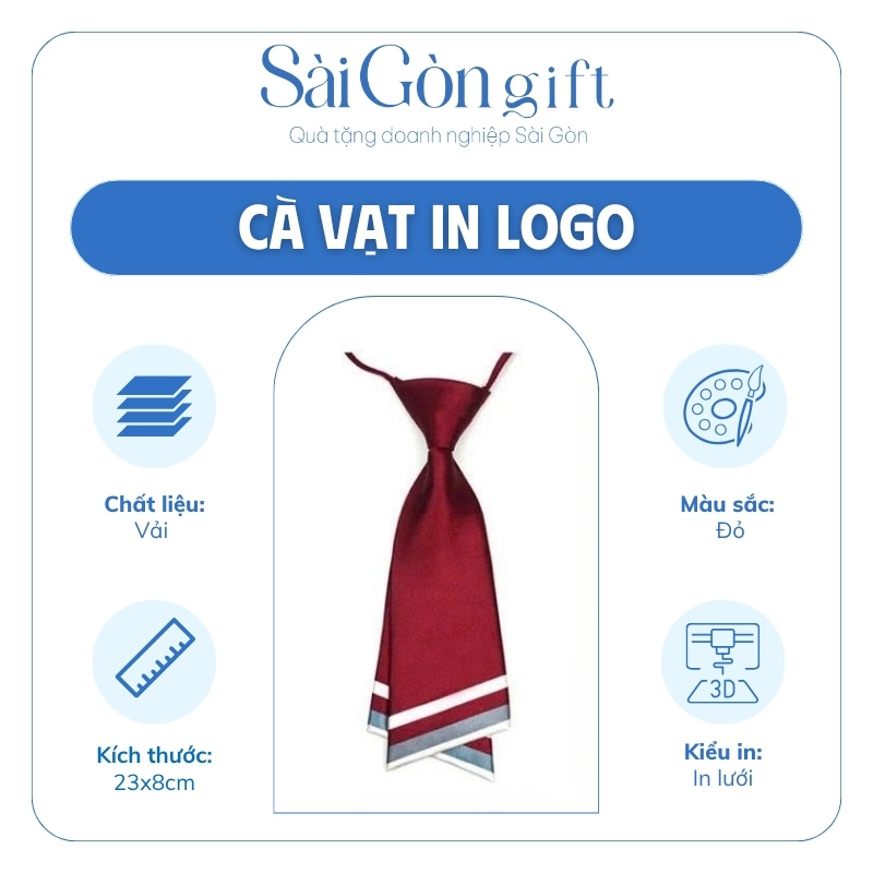 Cà Vạt Nam Quà Tặng Đại Hội Đảng SG-CV01
