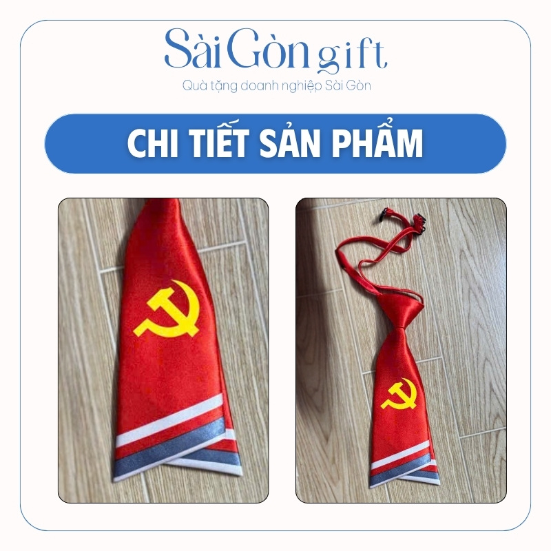 Cà Vạt Nam Quà Tặng Đại Hội Đảng SG-CV01