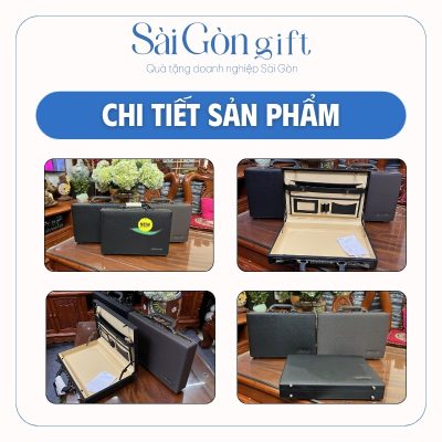 Cặp Da Công Tác Khóa Số In Logo Quà Tặng Nhân Viên SG-CD05