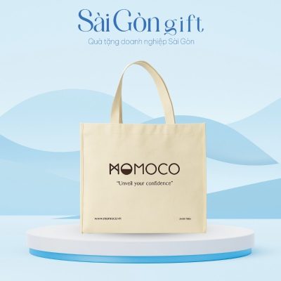 Túi Vải Canvas Màu Be In Logo Quà Tặng Khách Hàng SG-TV14