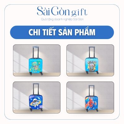 Vali Trẻ Em Dáng Hộp Size 18 In Logo Quà Tặng Khách Hàng SG-VL08