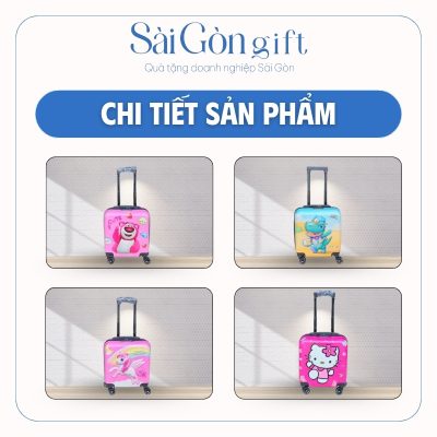 Vali Trẻ Em Dáng Hộp Size 18 In Logo Quà Tặng Khách Hàng SG-VL08