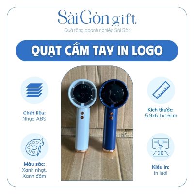 Quạt Điện Turbo Di Động In Logo Quà Tặng Khách Hàng SG-QD07