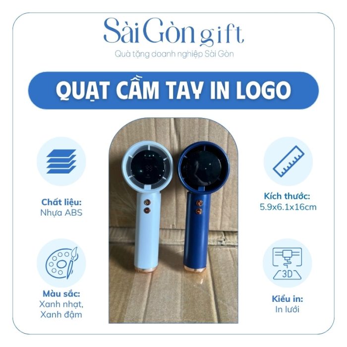 Quạt Điện Turbo Di Động In Logo Quà Tặng Khách Hàng SG-QD07