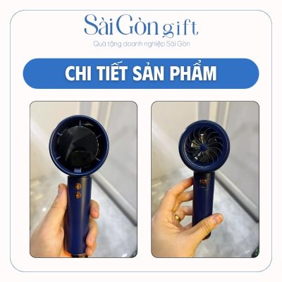 Quạt Điện Turbo Di Động In Logo Quà Tặng Khách Hàng SG-QD07