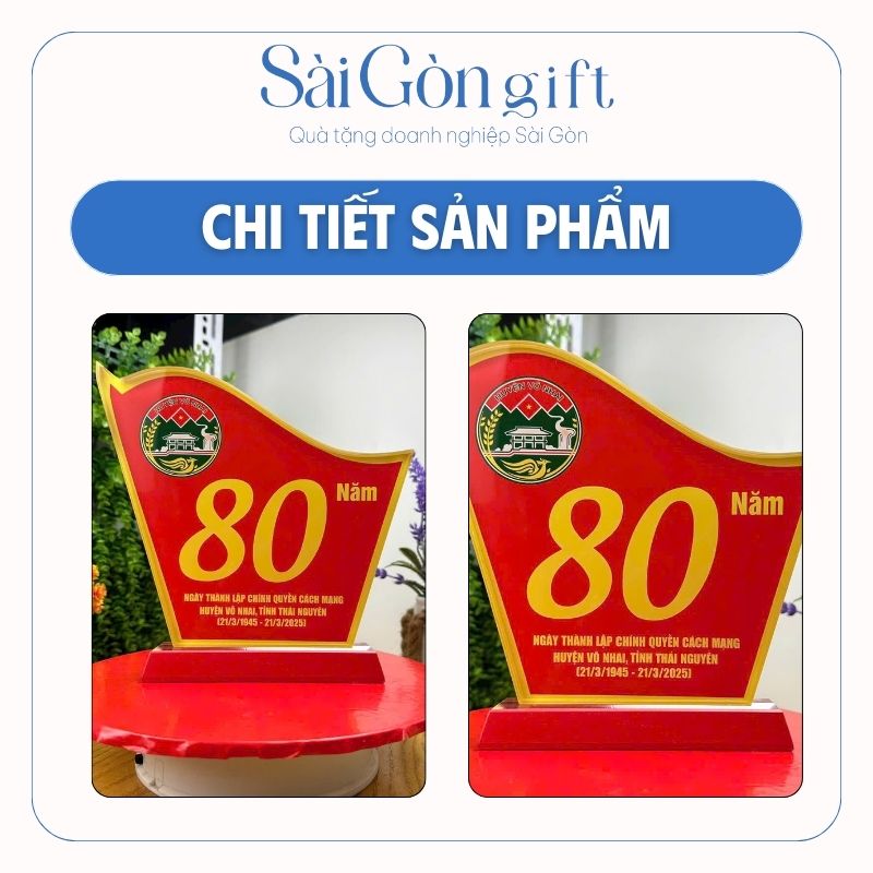 Kỷ Niệm Chương Pha Lê In Logo Quà Tặng Cán Bộ Nhân Viên Ngày Kỷ Niệm SG-KNC17
