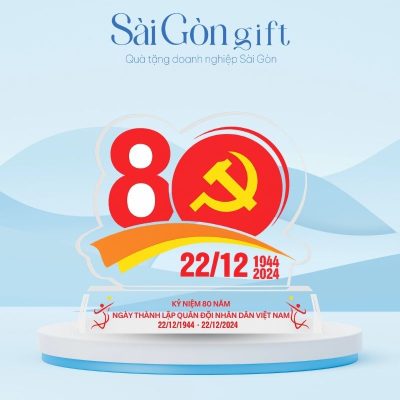 Cúp Pha Lê Quà Tặng Kỷ Niệm 80 Năm Thành Lập Quân Đội Nhân Dân Việt Nam SG-KNC19