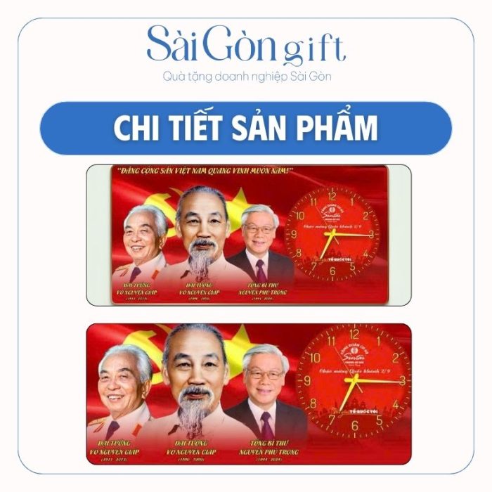 Đồng Hồ Tráng Gương Cao Cấp Quà Tặng Đại Hội 2/9 SG-DH13