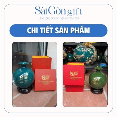Bình Hút Lộc Men Màu In Logo Quà Tặng Kỷ Niệm 80 Năm Ngày Truyền Thống Tòa Án Nhân Dân SG-BHL12