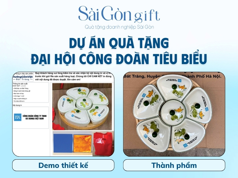 Dự án quà tặng đại hội Công Đoàn tiêu biểu