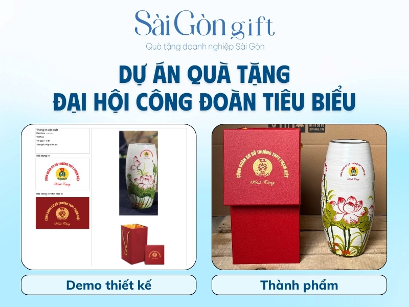 Dự án quà tặng đại hội Công Đoàn tiêu biểu