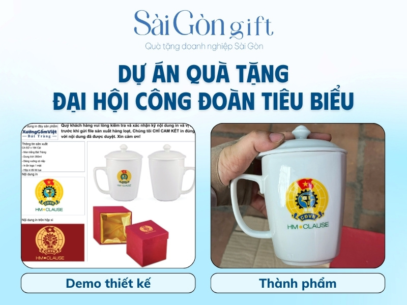 Dự án quà tặng đại hội Công Đoàn tiêu biểu