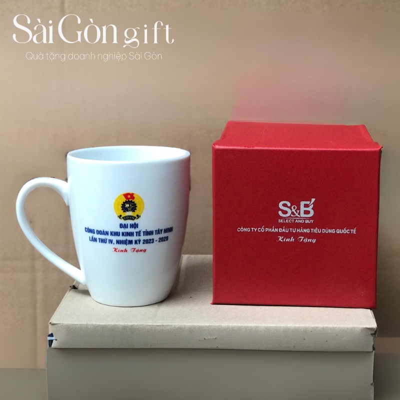 Cốc sứ in logo quà tặng