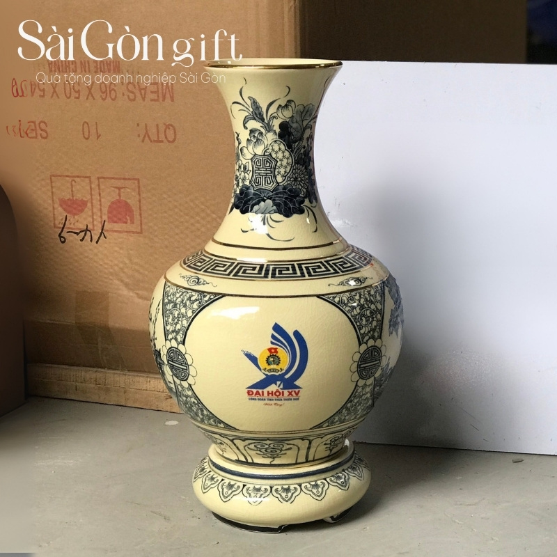Bình gốm phong thủy quà tặng công đoàn