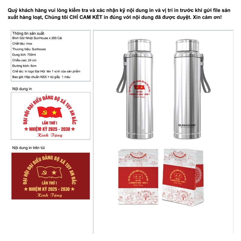 Thiết kế maket quà tặng đại hội
