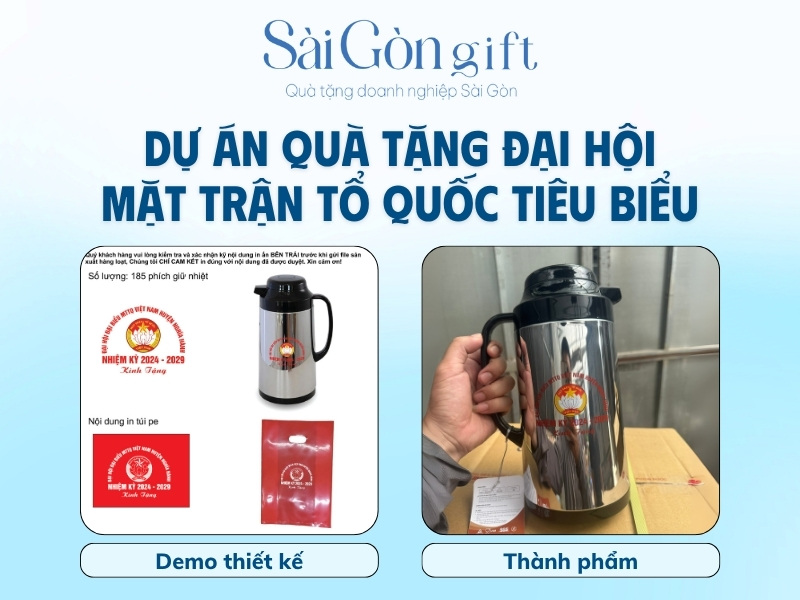Phích giữ nhiệt quà tặng đại hội MTTQ