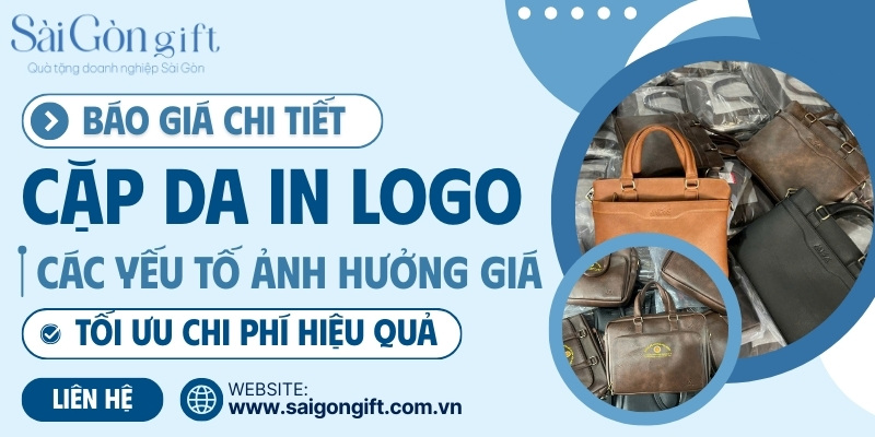 Báo giá cặp da quà tặng in logo